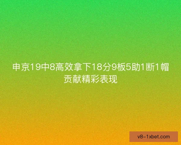 申京19中8高效拿下18分9板5助1断1帽贡献精彩表现 申京19中8高效拿下18分9板5助1断1帽贡献精彩表现